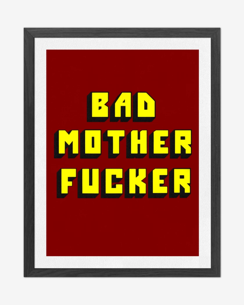 Cuadro decorativo Rojo de Bad mother fucker