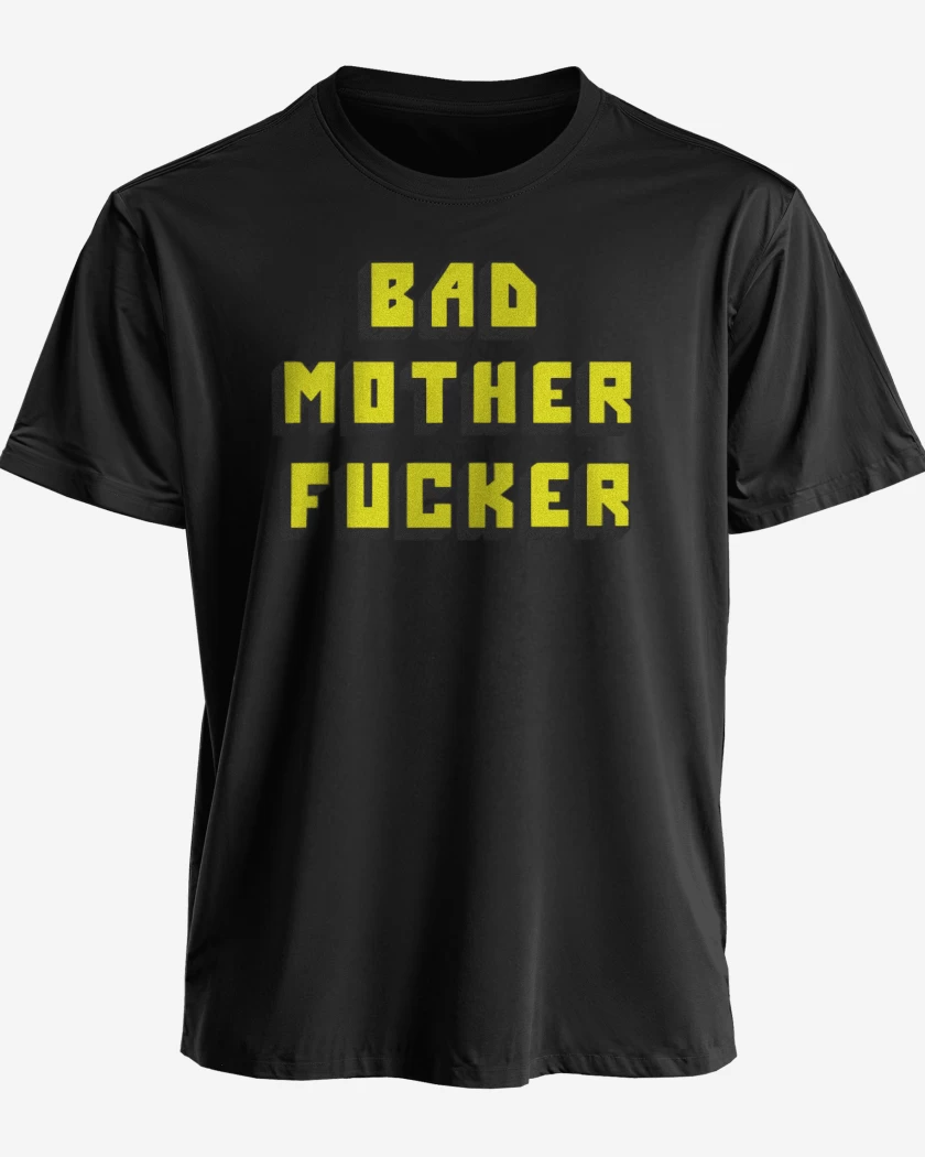 Polera premium Negro de Bad mother fucker