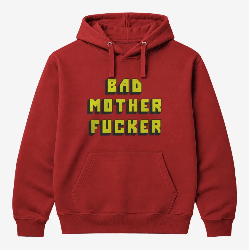 Polerón Canguro Rojo de Bad mother fucker