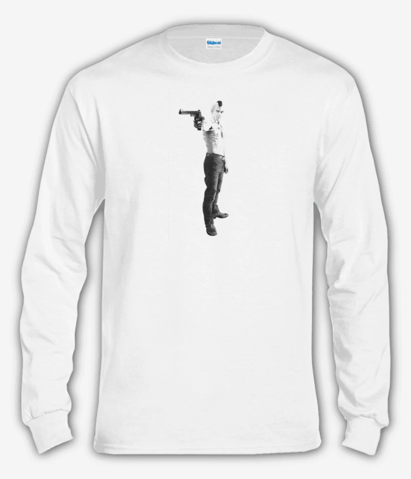 Polera manga larga Blanco de Driver Taxi 2 