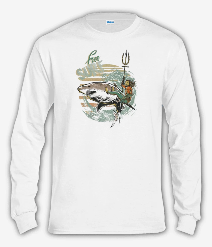 Polera manga larga Blanco de FREE SURF 