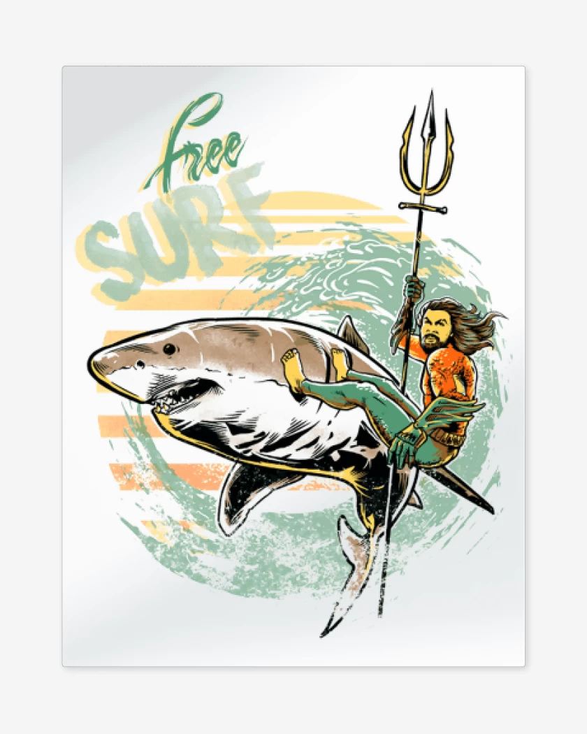 Print metalico Blanco de FREE SURF 