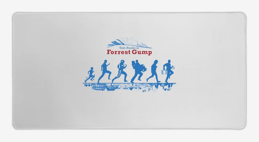 Mouse pad Gamer Blanco de Forrest time line 