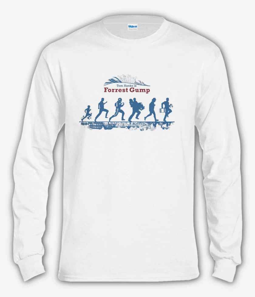Polera manga larga Blanco de Forrest time line 