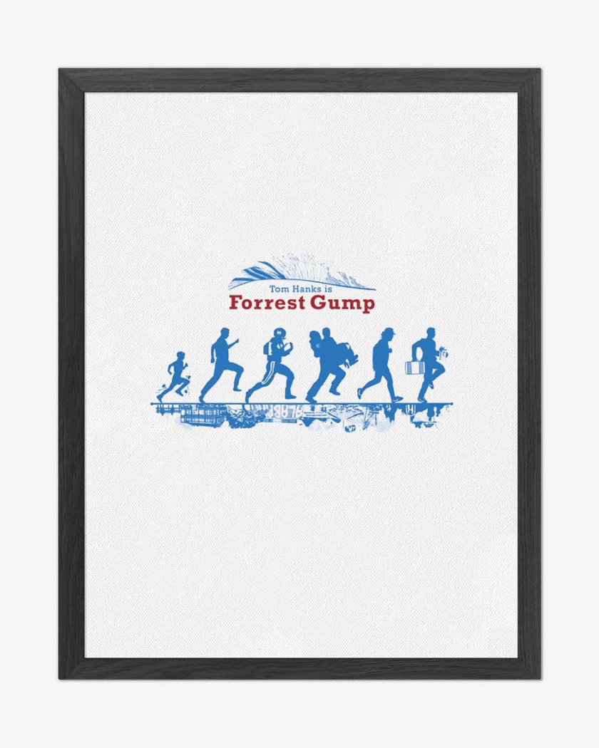 Cuadro decorativo Blanco de Forrest time line 