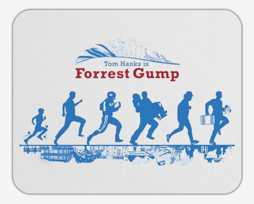 Mousepad Forrest time line 