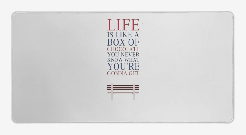 Mouse pad Gamer Blanco de Box of chocolate