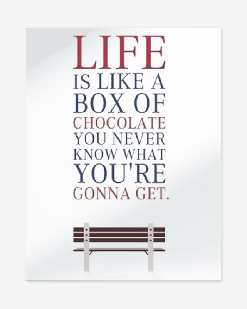 Print metalico Box of chocolate