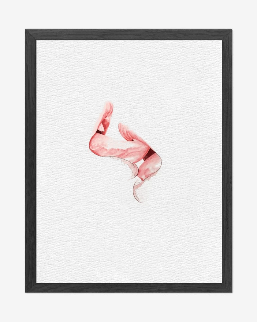 Cuadro decorativo Blanco de kiss pink 