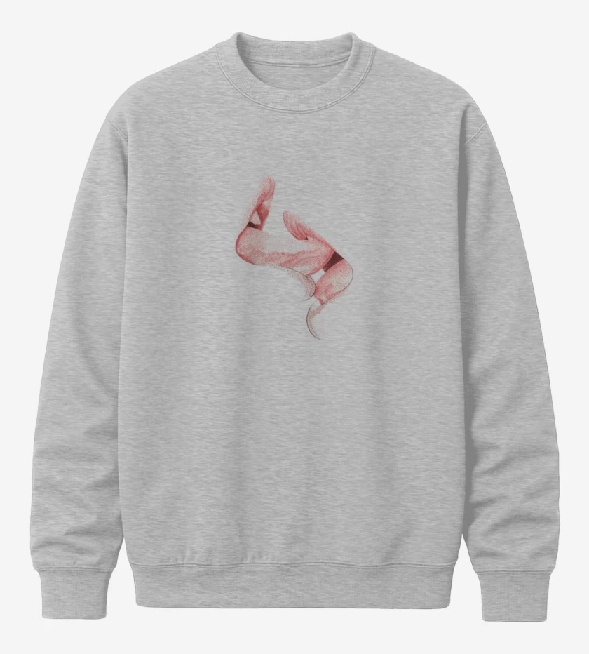 Poleron polo Gris Melange de kiss pink 