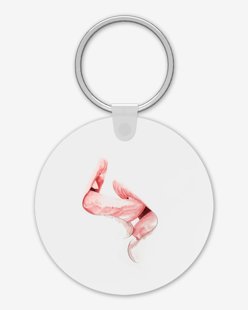 Llavero kiss pink 