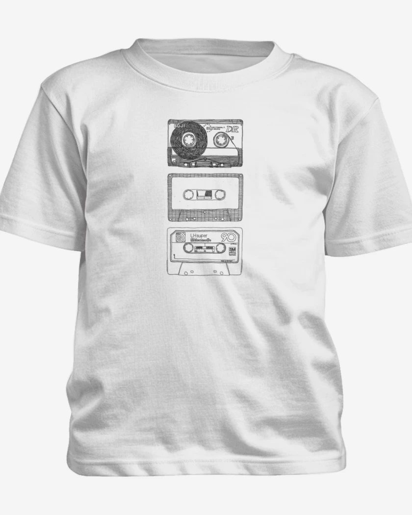 Polera de niño Blanco de Cassettes 1 