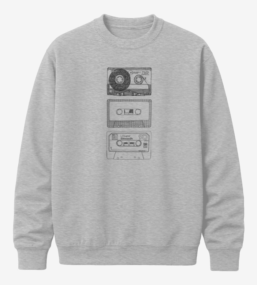 Poleron polo Gris Melange de Cassettes 1 