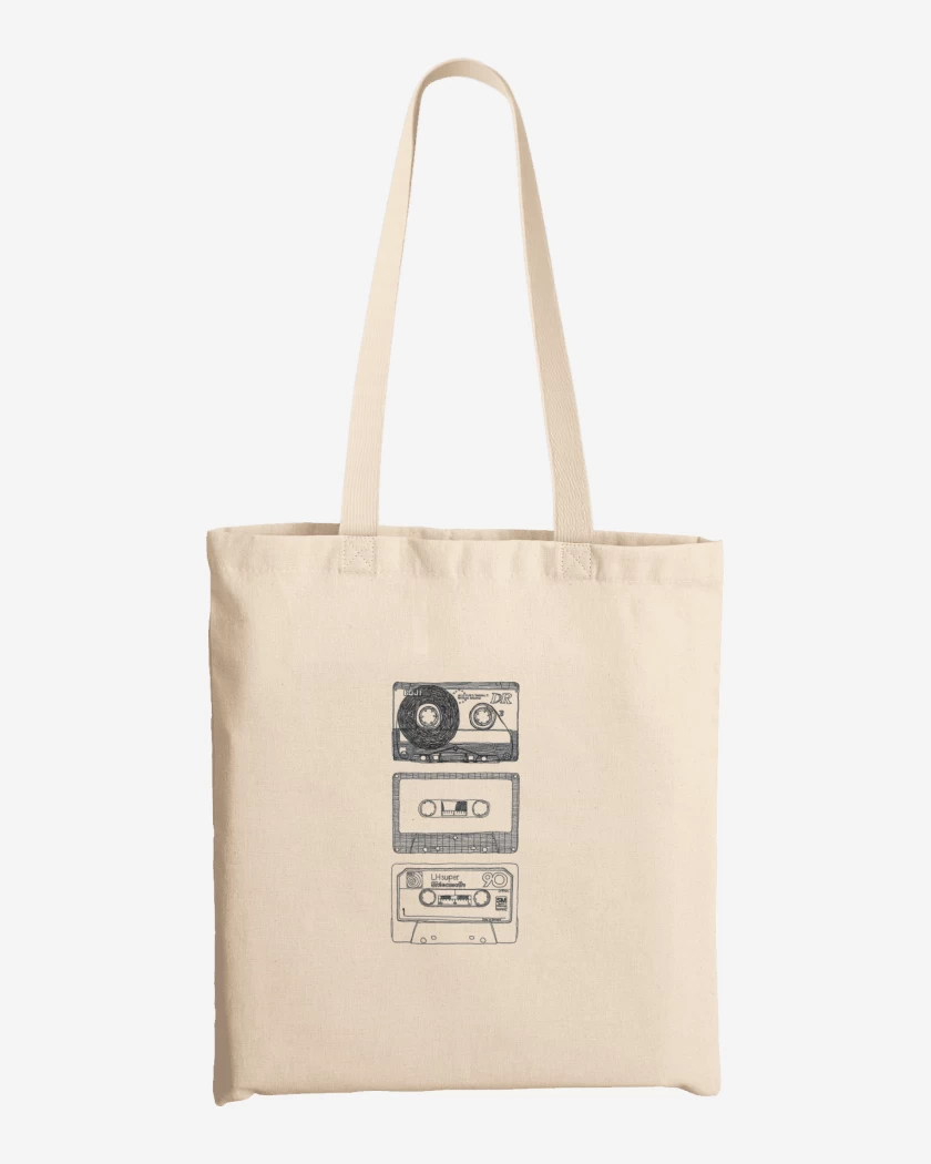 Totebag Cassettes 1 