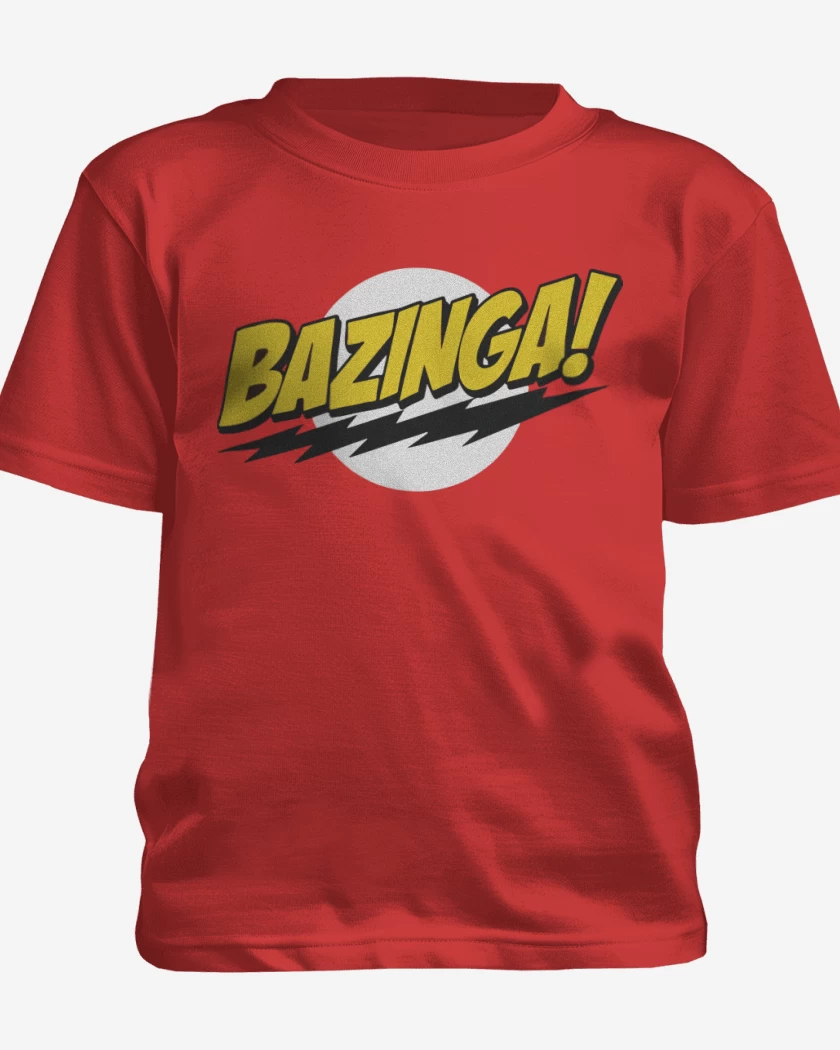 Polera de niño Rojo de Bazinga!