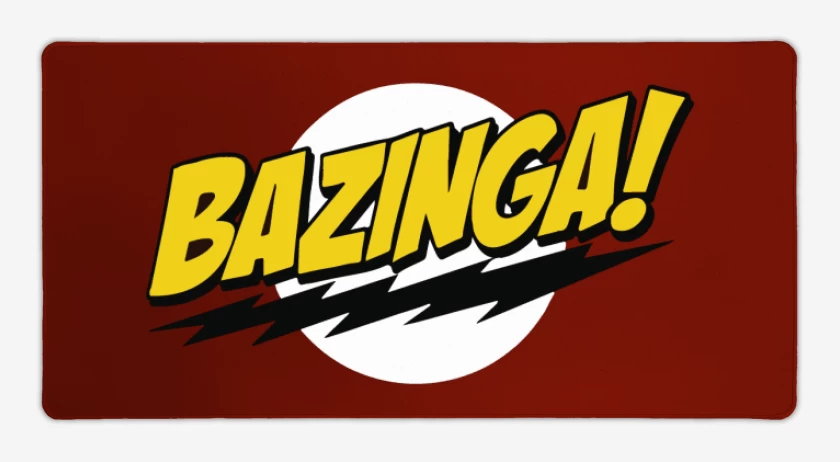 Mouse pad Gamer Rojo de Bazinga!