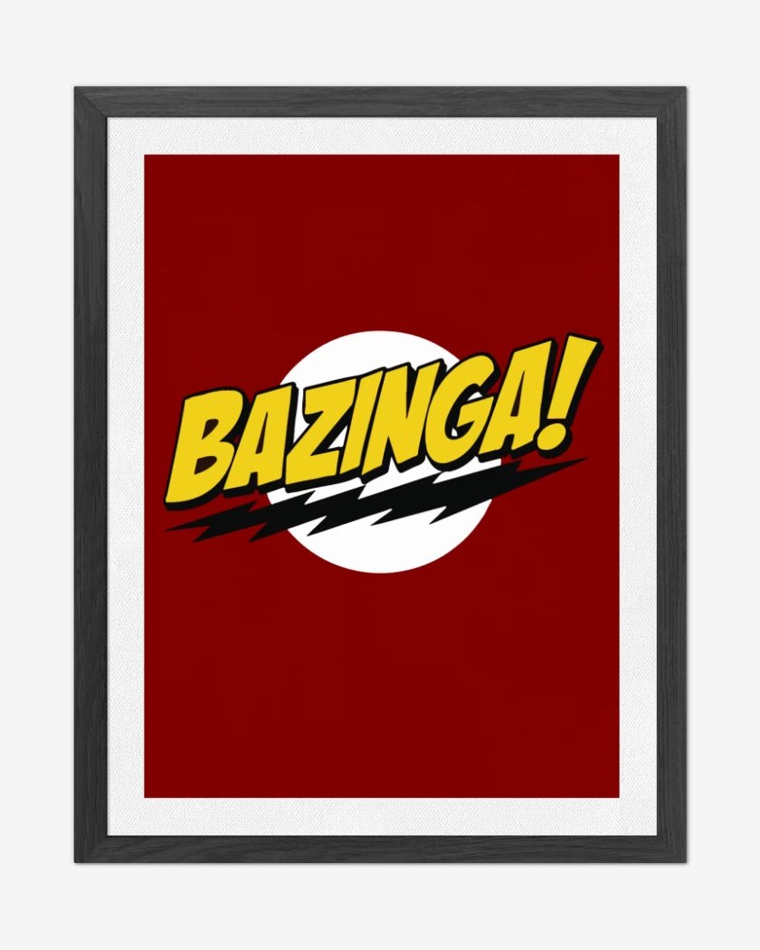 Cuadro decorativo Rojo de Bazinga!