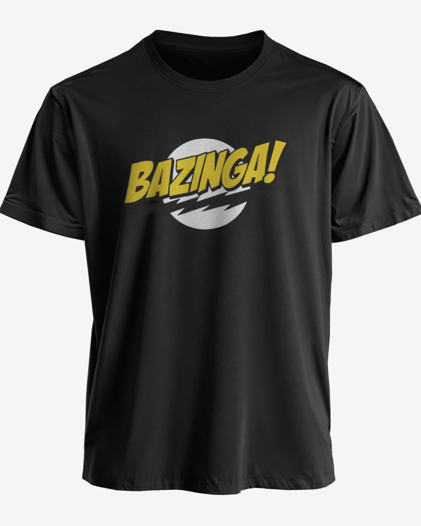 Polera premium Negro de Bazinga!