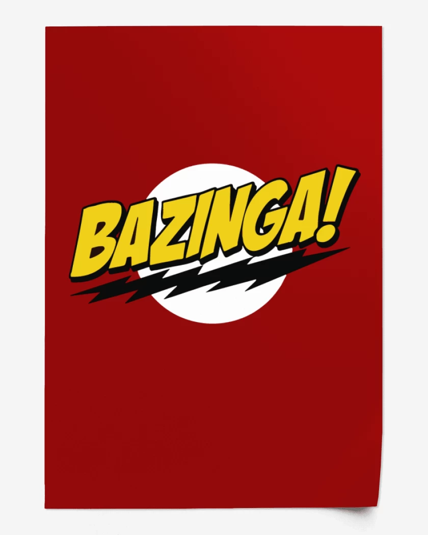 Print Rojo de Bazinga!