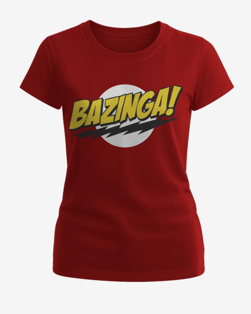 Polera de Mujer Rojo de Bazinga!