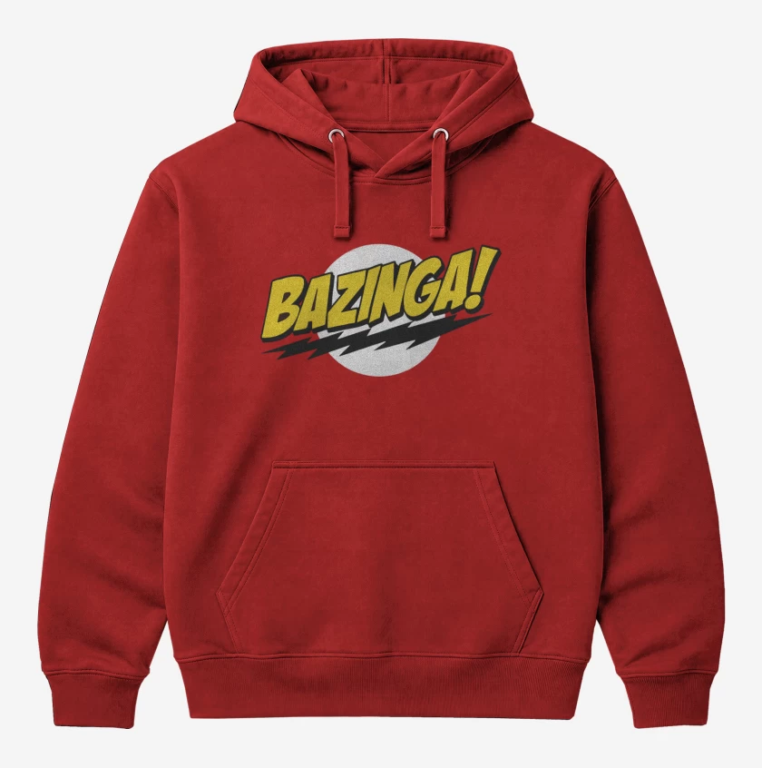 Polerón Canguro Rojo de Bazinga!
