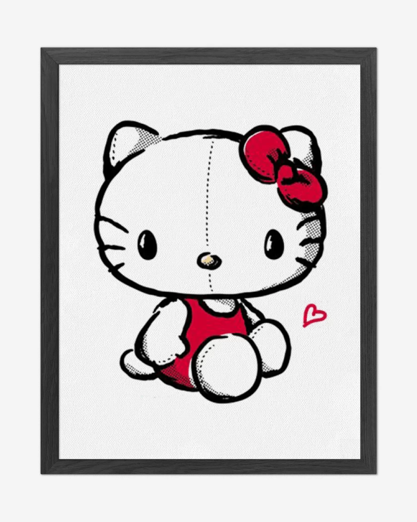 Cuadro decorativo Blanco de Kitty 