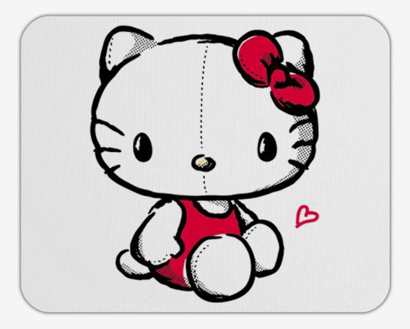 Mousepad Blanco de Kitty 