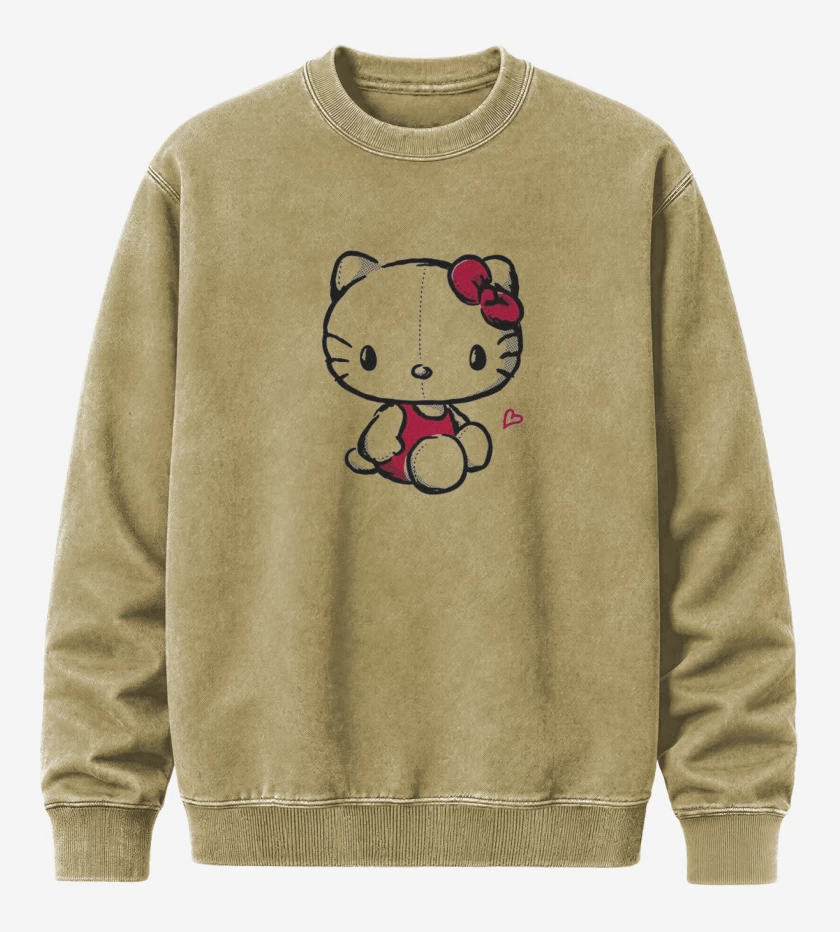 Poleron Polo Acid Wash Beige de Kitty 