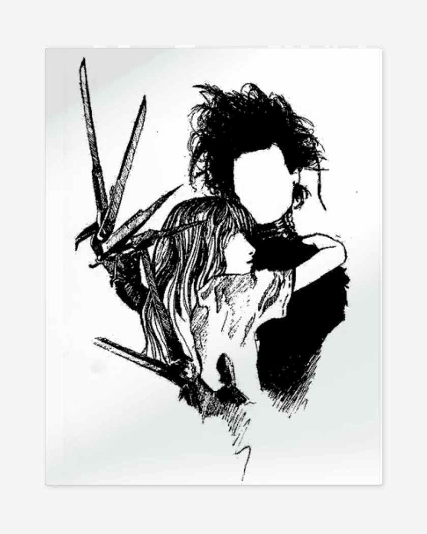 Print metalico Blanco de Edward y Kim 