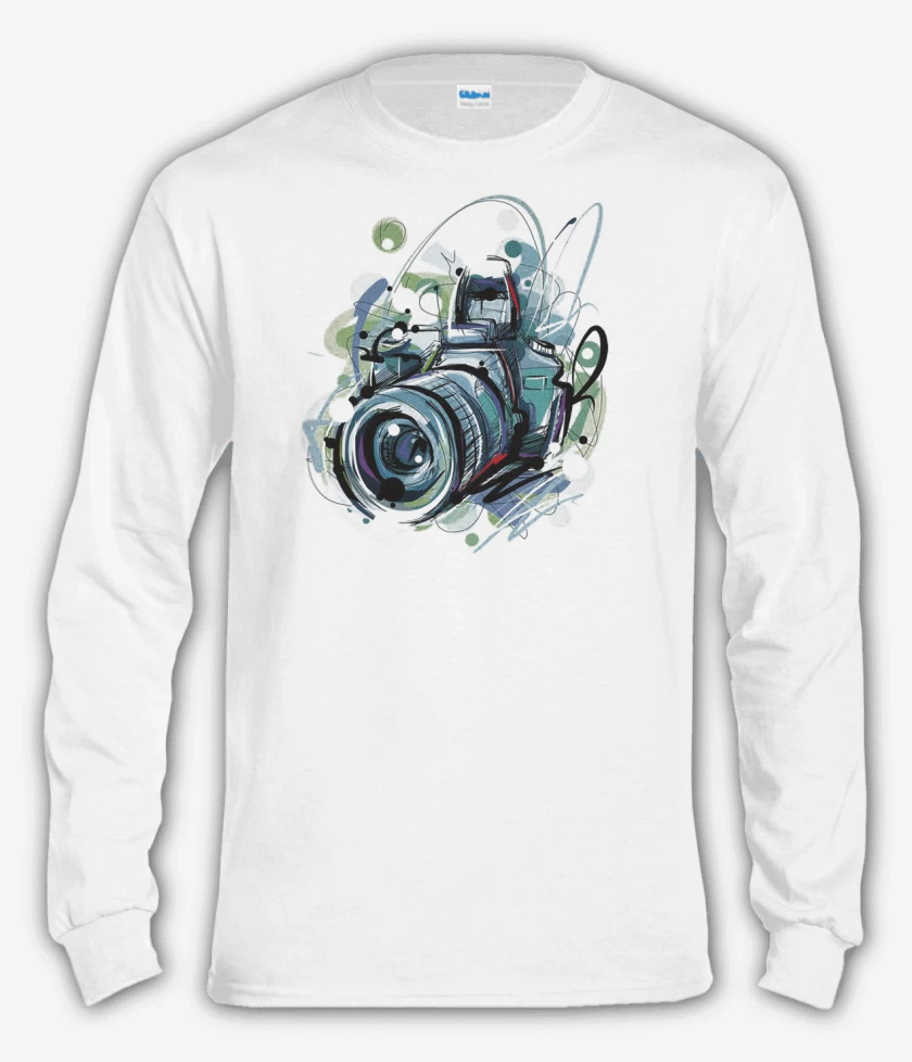 Polera manga larga Blanco de Reflex color