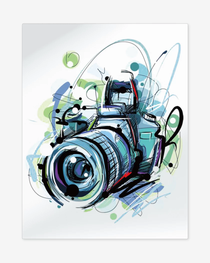 Print metalico Blanco de Reflex color