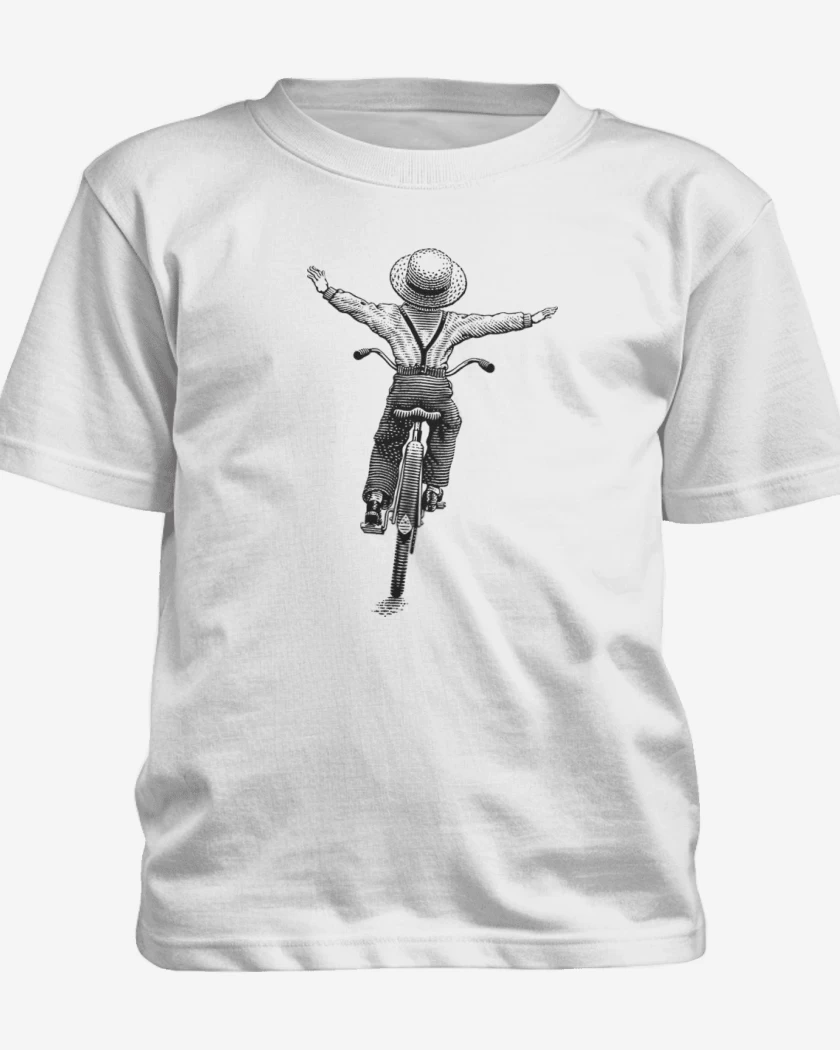 Polera de niño Blanco de Bike free kid 