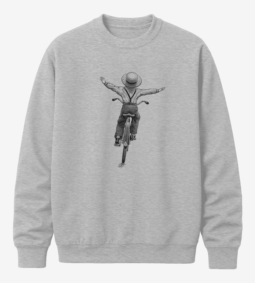 Poleron polo Gris Melange de Bike free kid 