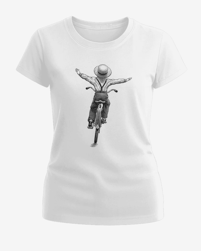 Polera de Mujer Blanco de Bike free kid 