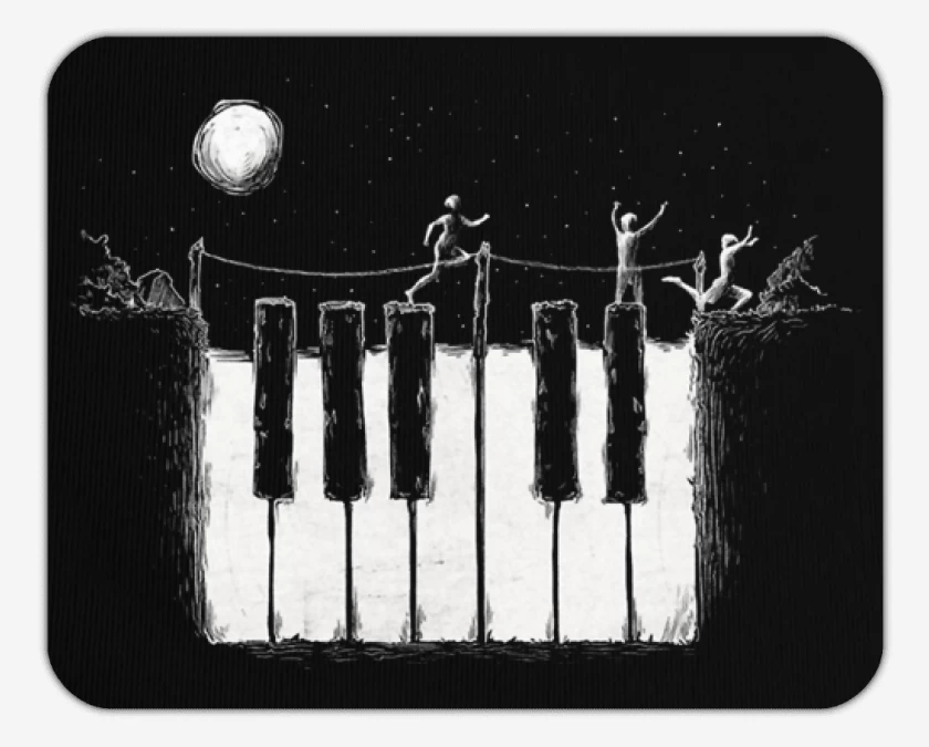 Mousepad Piano noche 