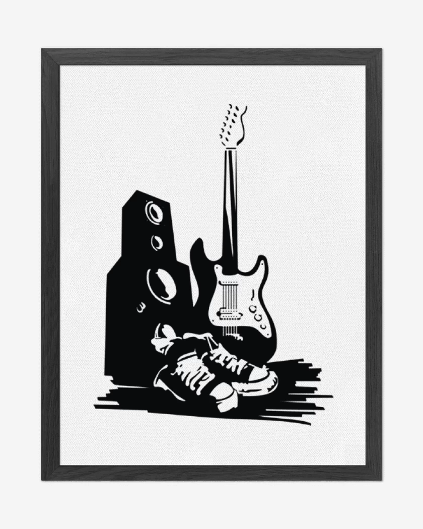 Cuadro decorativo Blanco de Rock pack