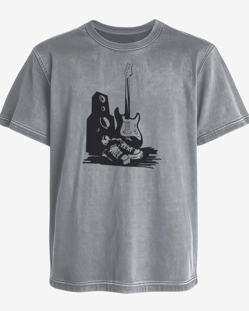 Polera desgastada Rock pack