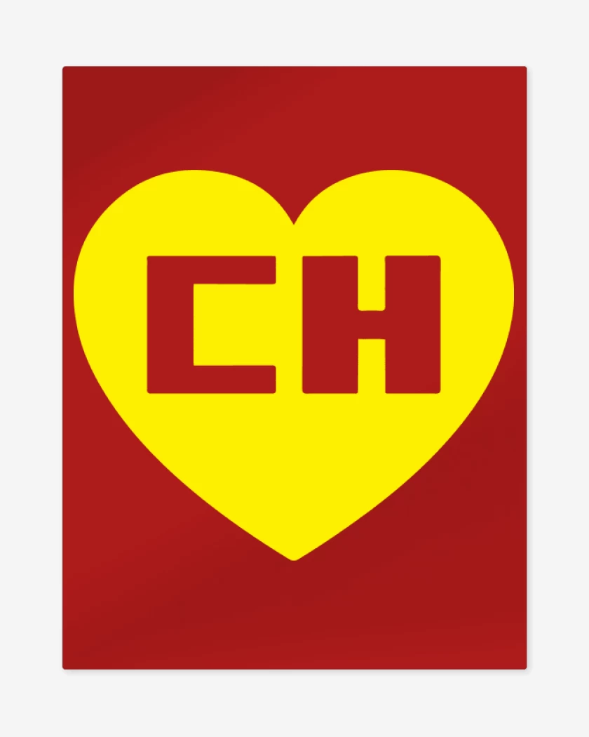 Print metalico Rojo de Chapulin escudo