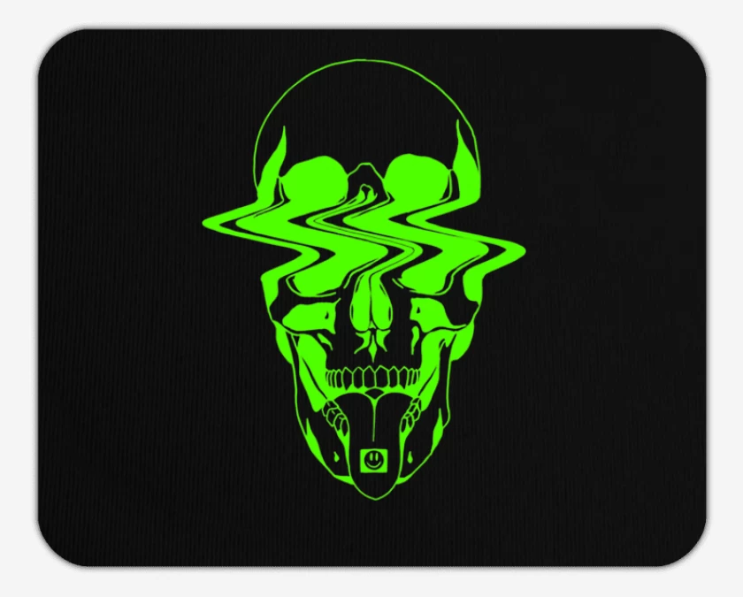 Mousepad Trippy skull
