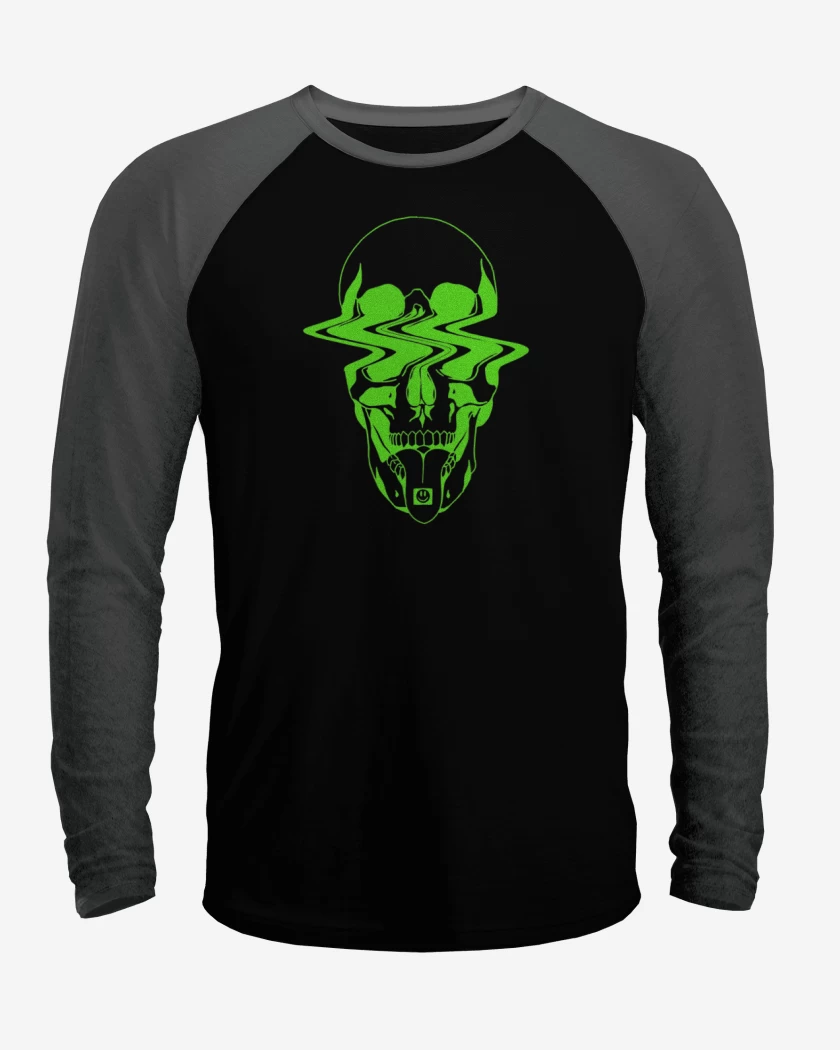 Polera Raglan Trippy skull