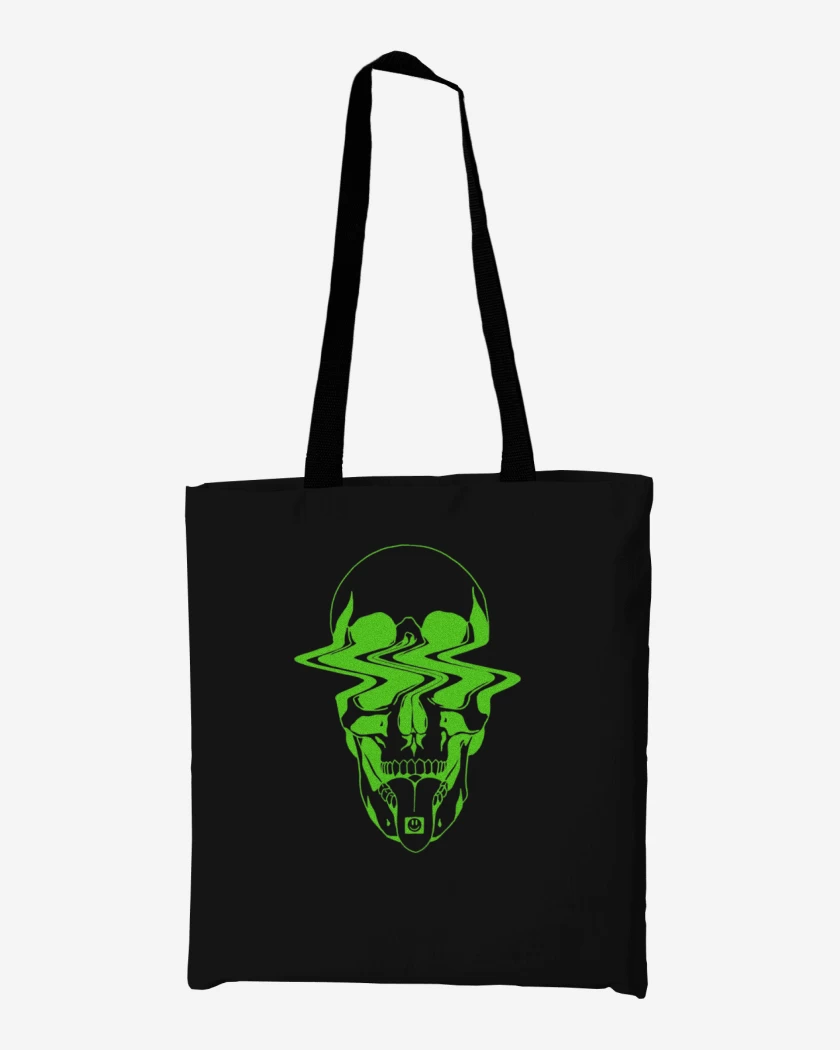 Totebag Trippy skull