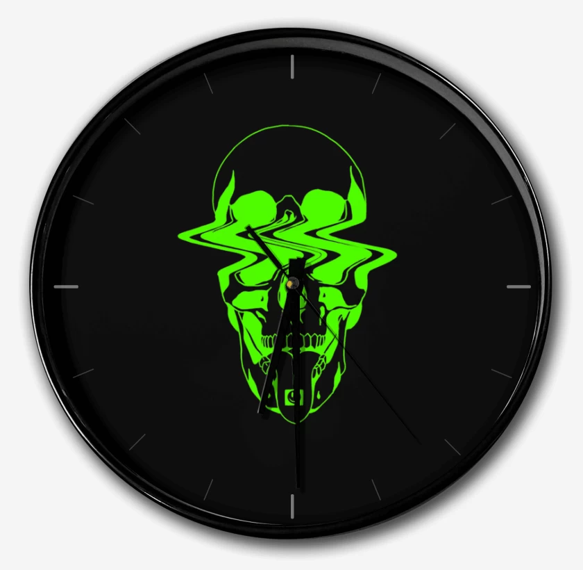Reloj Negro de Trippy skull