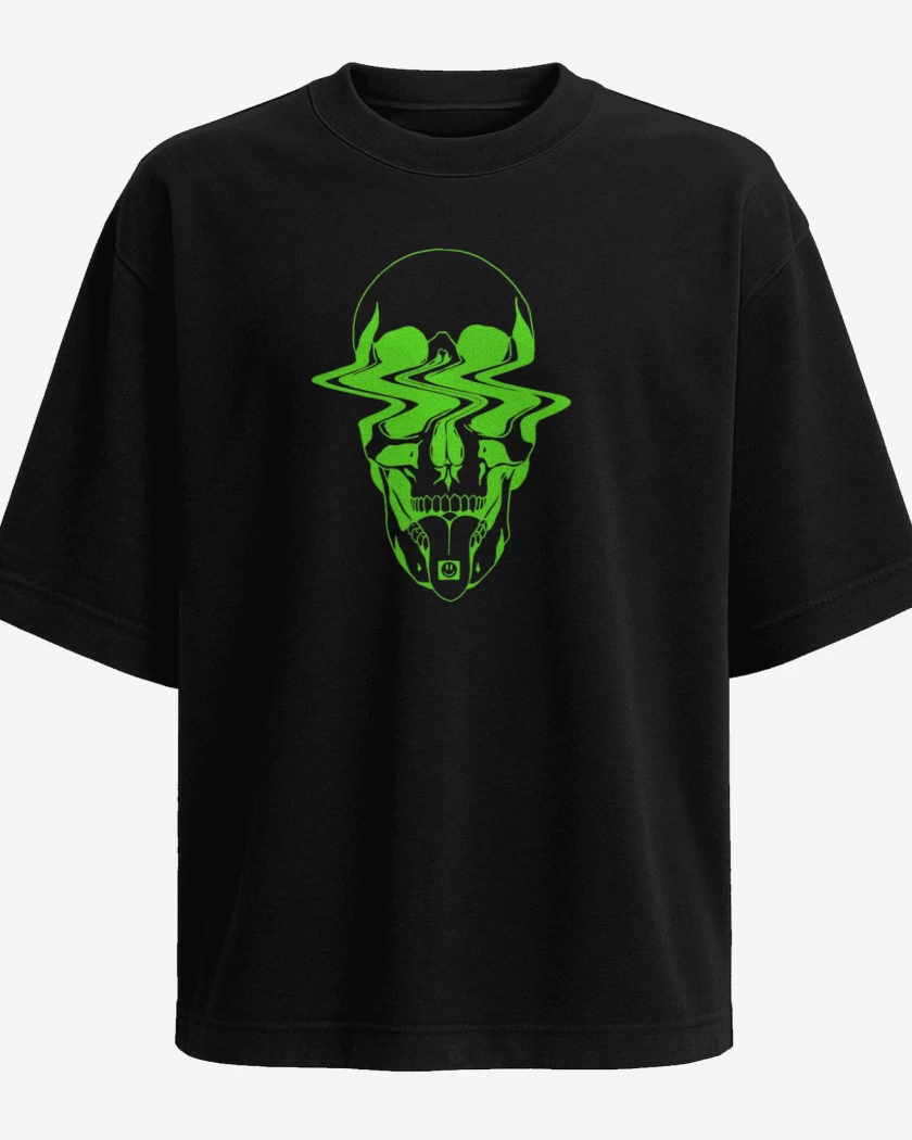 Polera Oversize Trippy skull