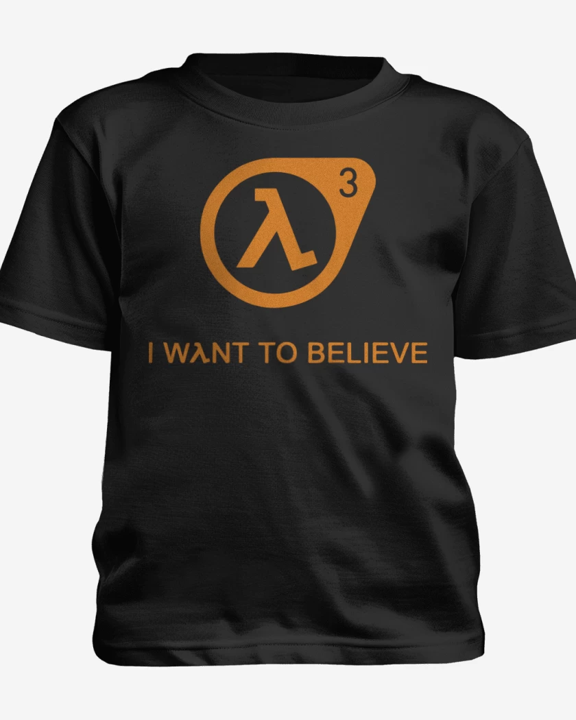 Polera de niño Half Life - 3 I Want to Believe