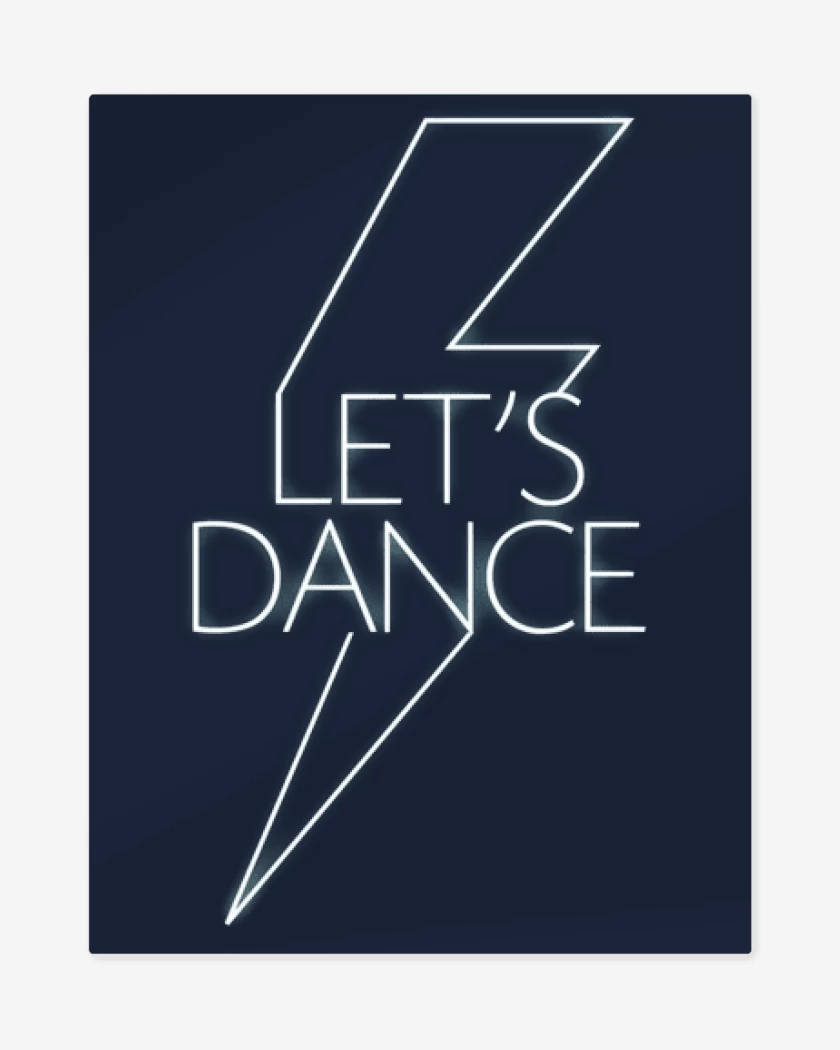 Print metalico Azul Marino de Lets dance