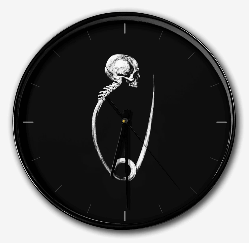 Reloj Negro de skull 5