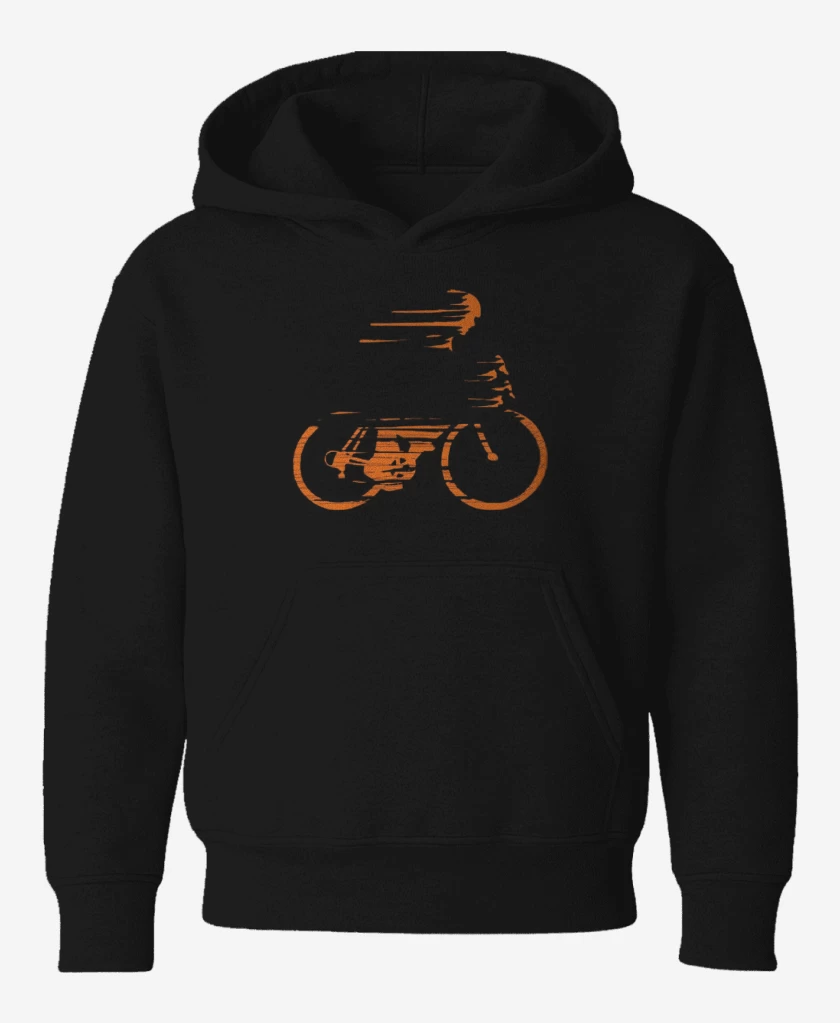 Poleron de niño Negro de bici veloz