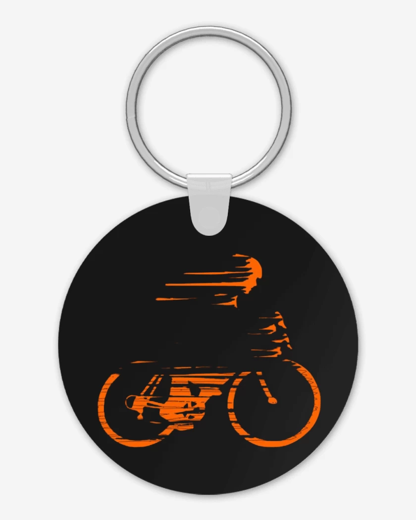Llavero Negro de bici veloz
