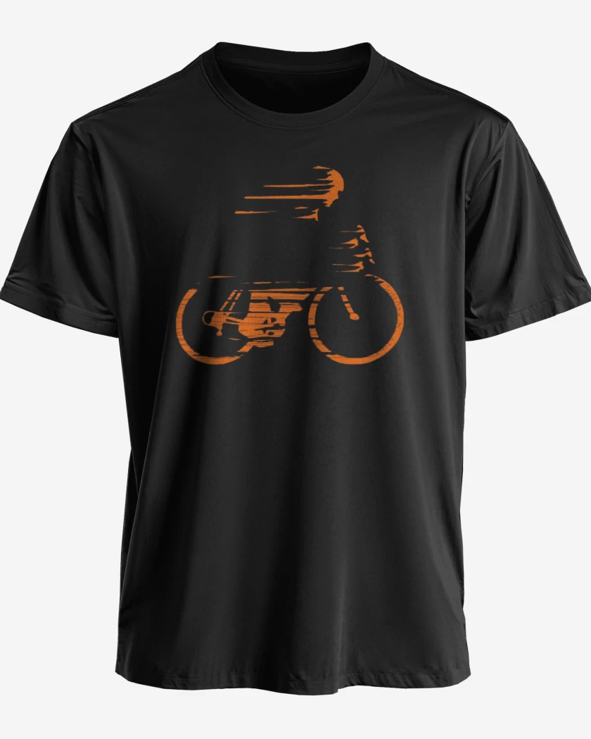 Polera premium Negro de bici veloz