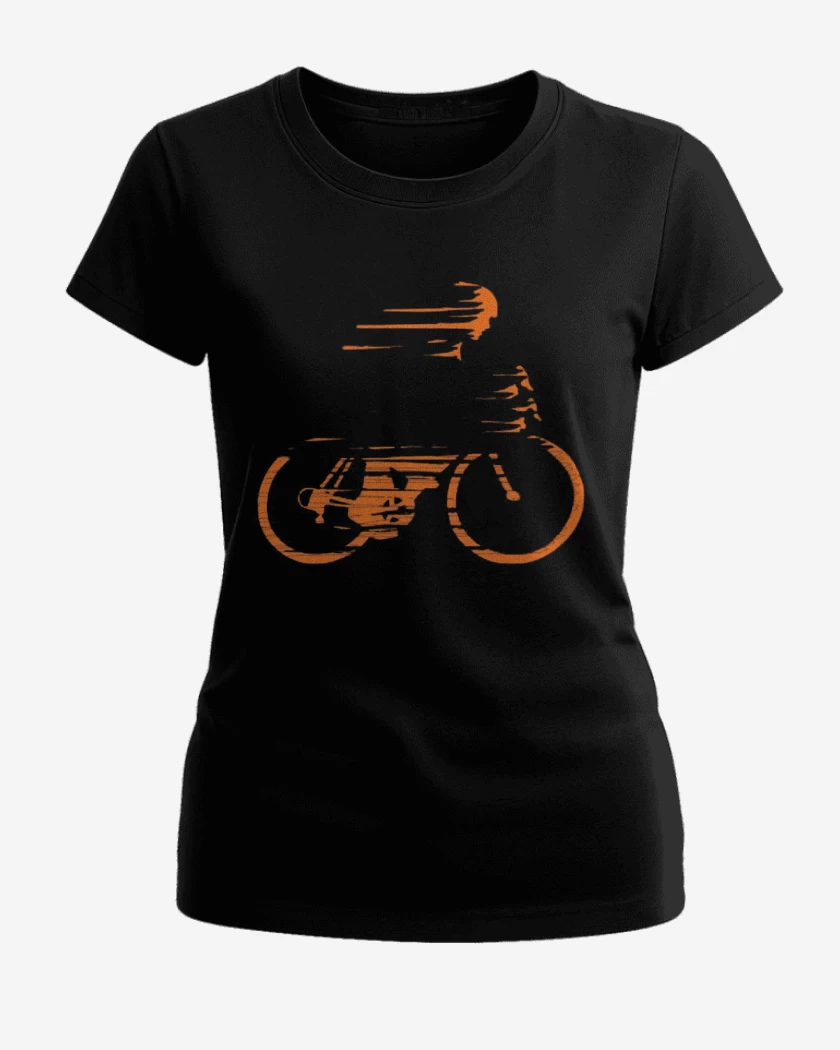 Polera de Mujer Negro de bici veloz